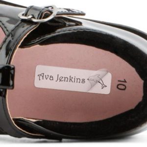 name tapes stick on waterproof labels example for shoes